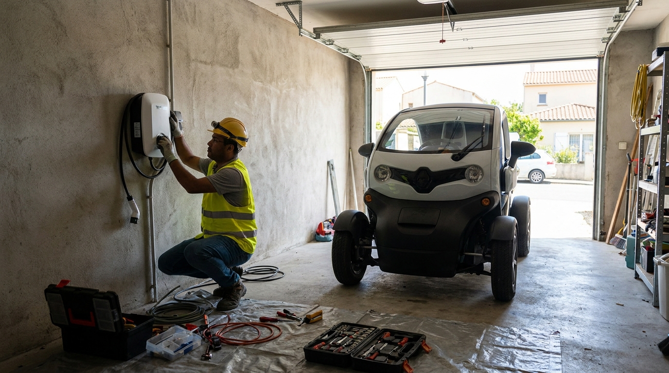 Instalacao de carregador de carro eletrico profissional em Maringá‑PR