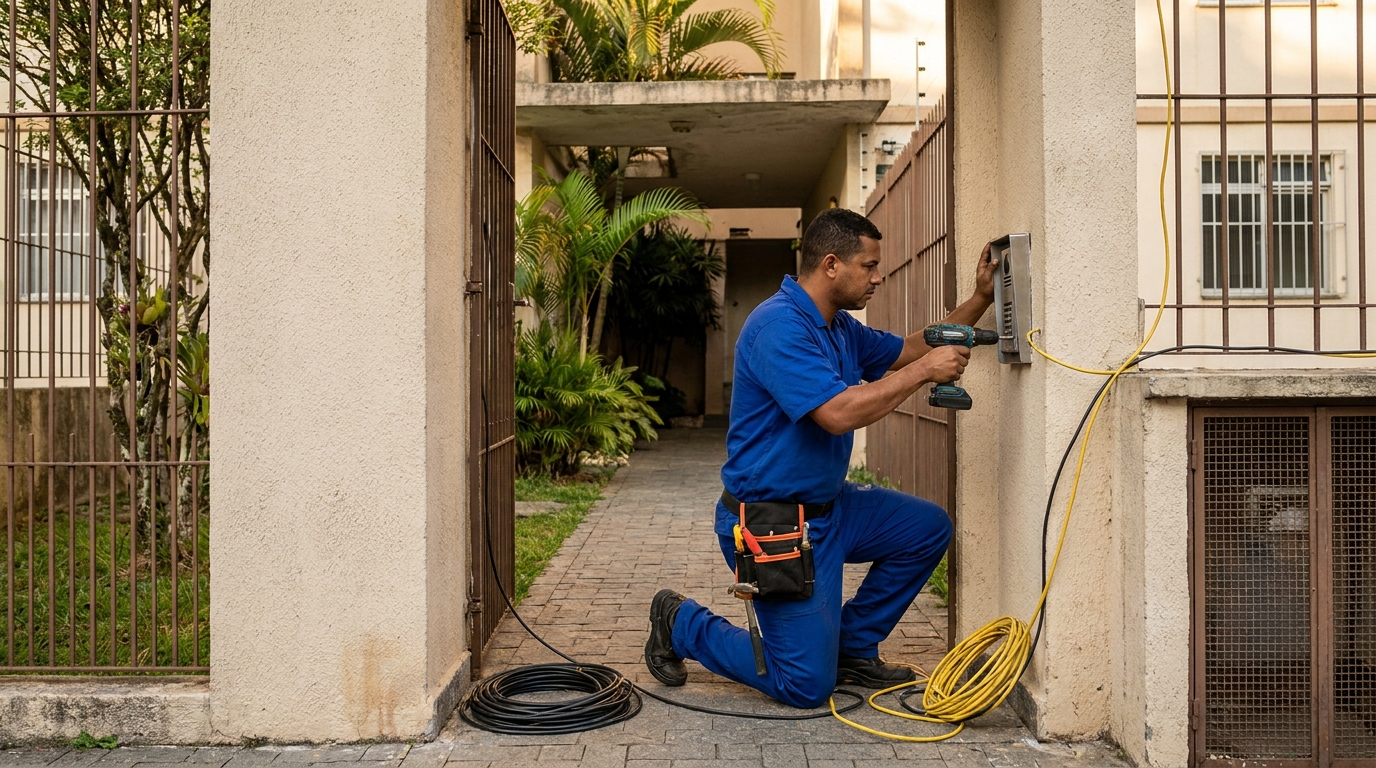 Instalacao de interfone profissional em Maringá‑PR