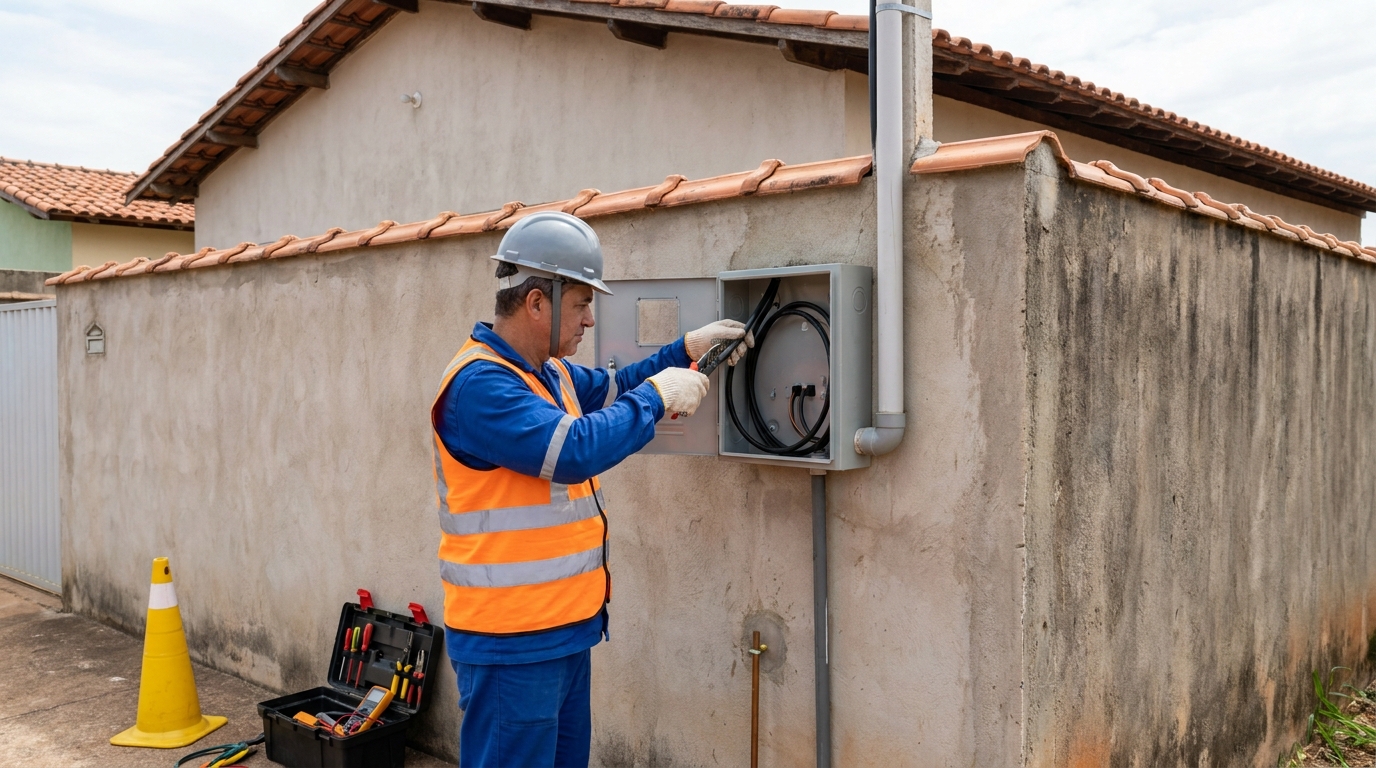 Instalacao de padrao de energia profissional em Maringá‑PR