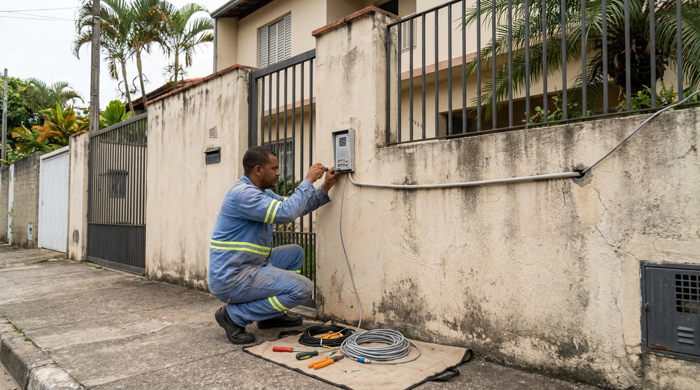 Instalacao de video porteiro em Maringá‑PR