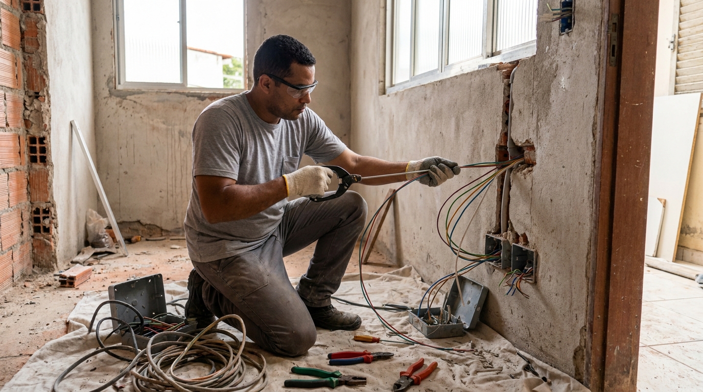 Modernizacao de fiacao eletrica em Maringá‑PR
